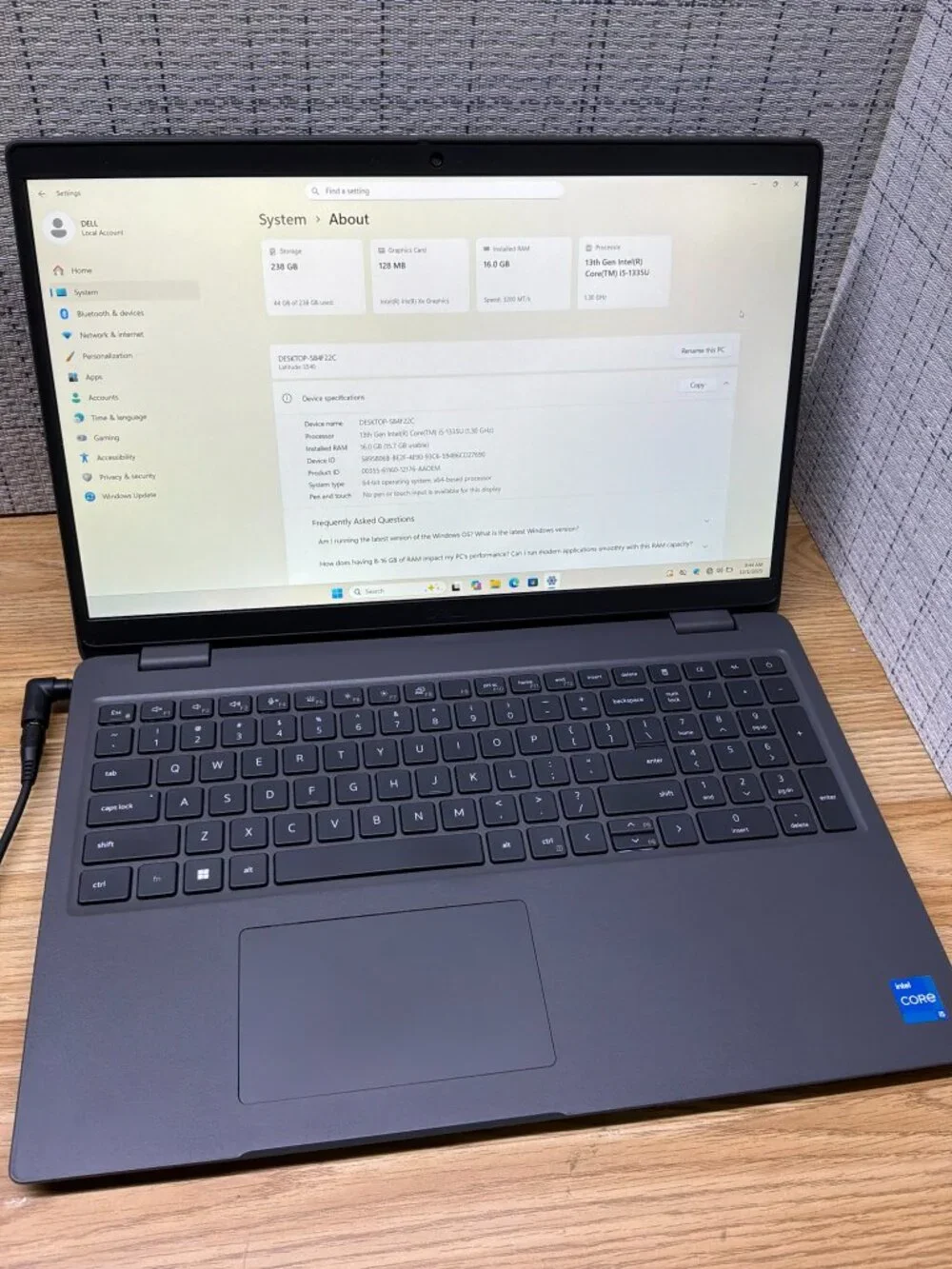 Dell Latitude 3540 Laptop 13th Gen Intel Core i5-1335U 16GB RAM 256GB SSD Win11p